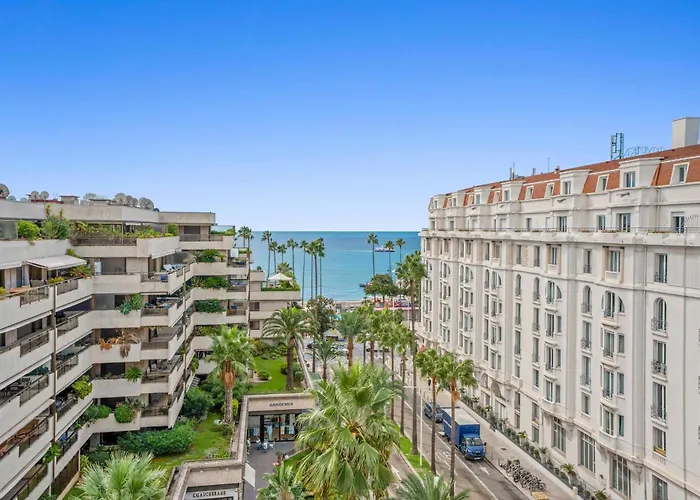 Ref 1244 - Back Croisette - Sea View For Rent Daire Cannes