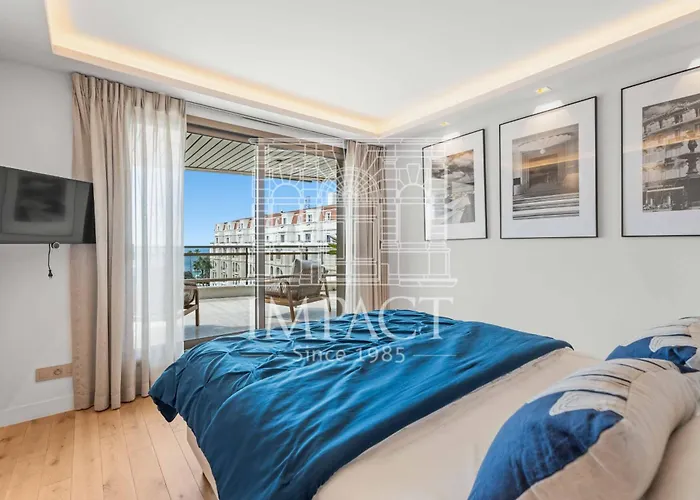 Ref 1244 - Back Croisette - Sea View For Rent *