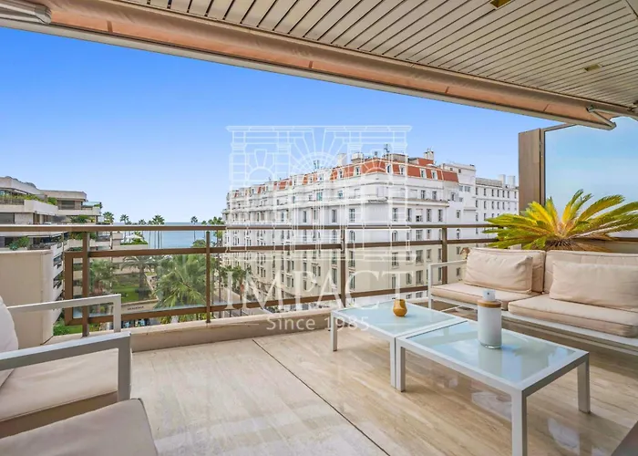 Ref 1244 - Back Croisette - Sea View For Rent